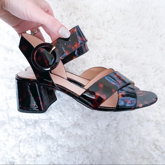 J. Crew Tortoise Penny Block Heel Sandals - Picture 3 of 7